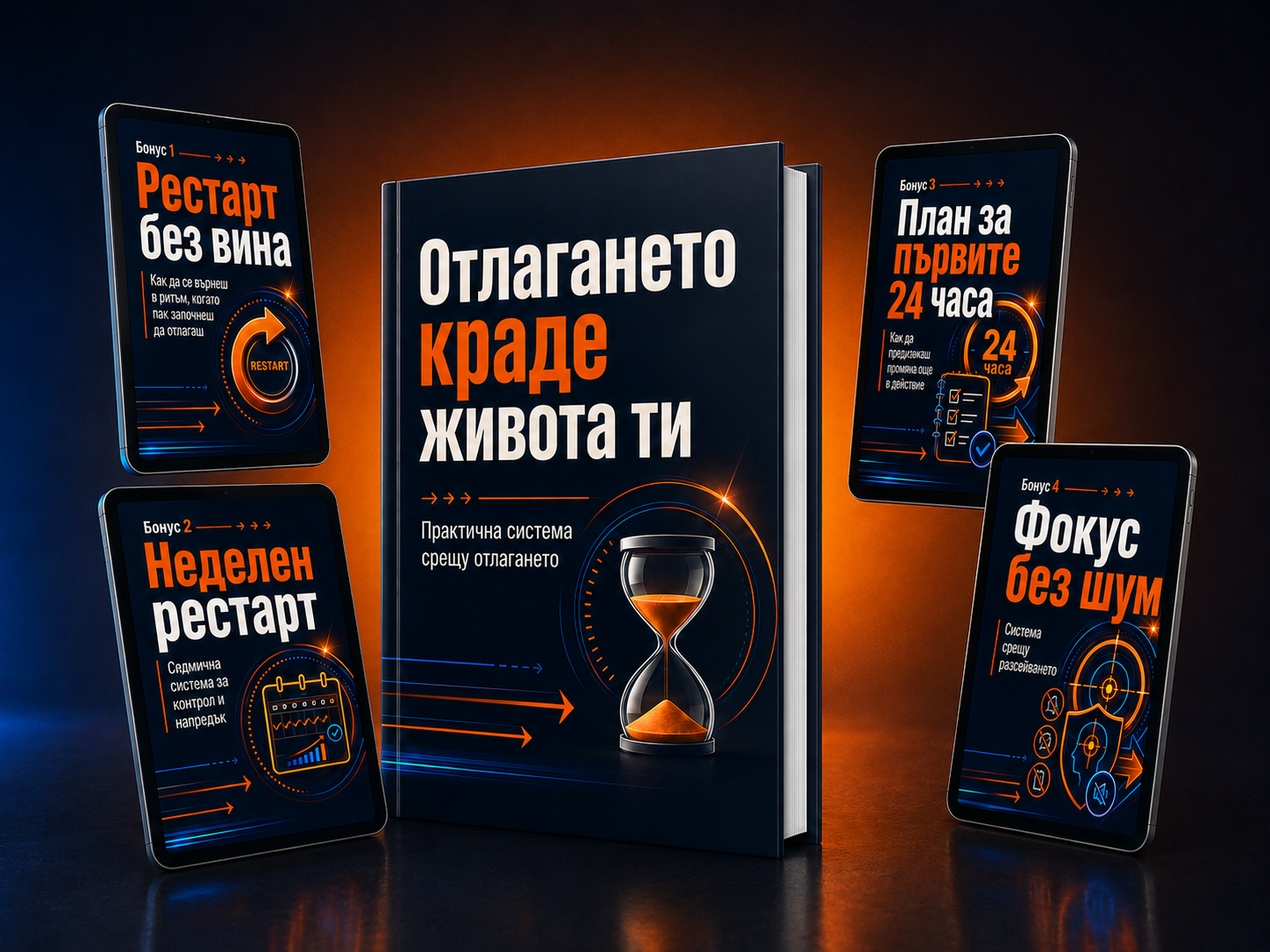 Е-книга „Отлагането краде живота ти“ + 4 бонуса